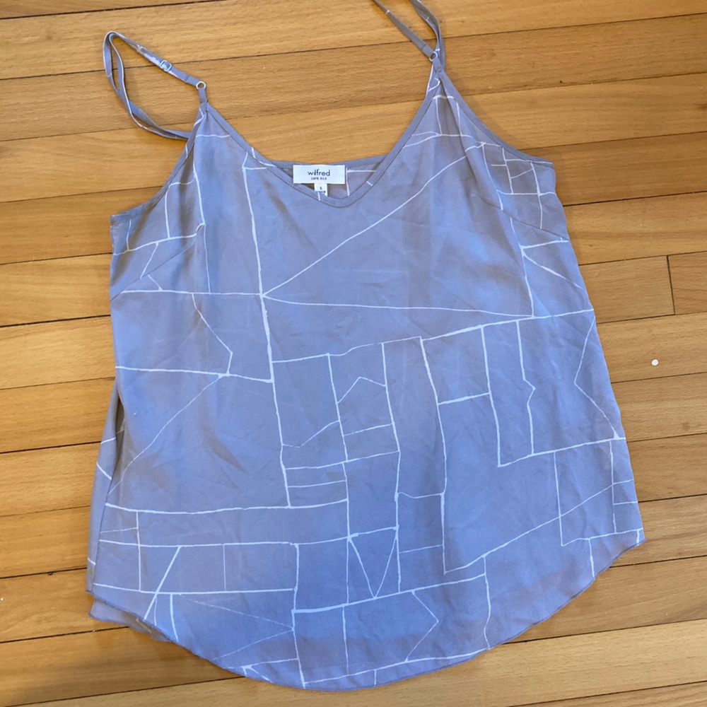 Aritzia Wilfred silk tank, small